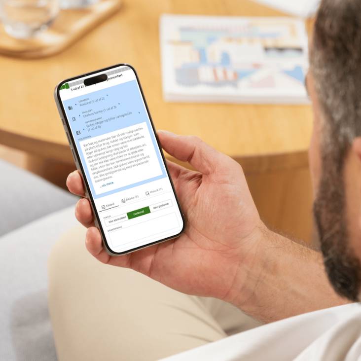 Sikkerhedsrundering på mobil telefon